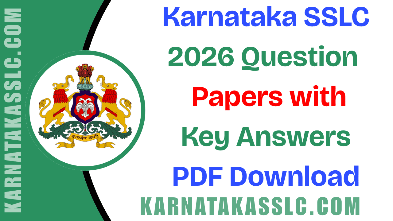 Karnataka SSLC 2026 Question Paper